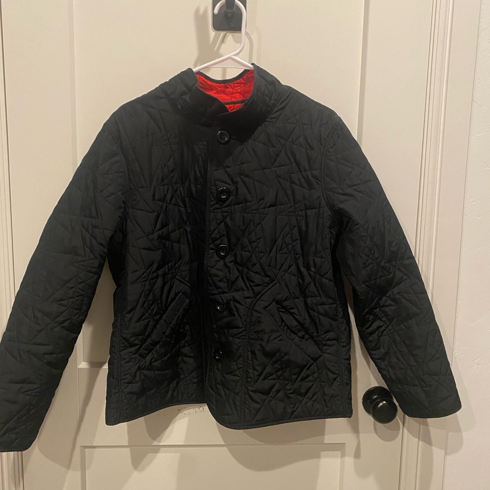 Spanner Womens REVERSIABLE  BLACK/RED Quilted Jacket